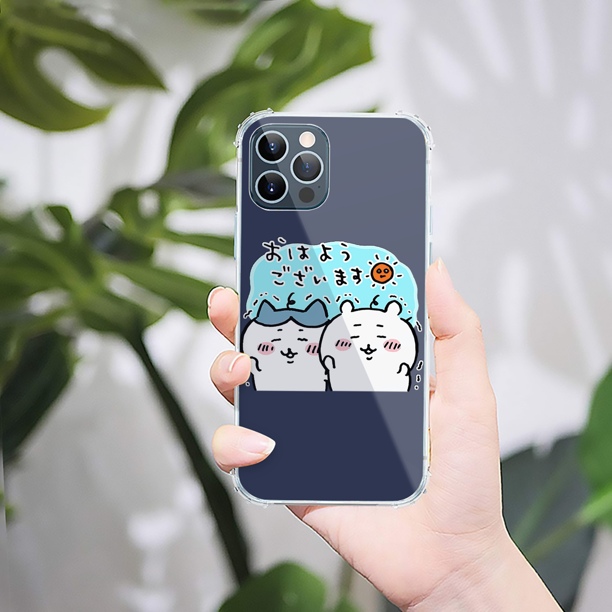 （画像用） ちいかわ ハチワレ Chii-kawa hachiware 【iPhone 12シリーズ対応】透明スマホケース（クリアソフトケース）